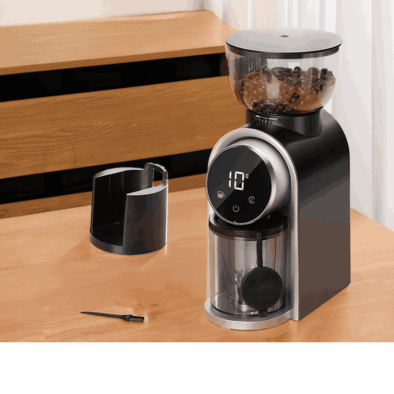 Practical Touchscreen Coffee Grinder Black